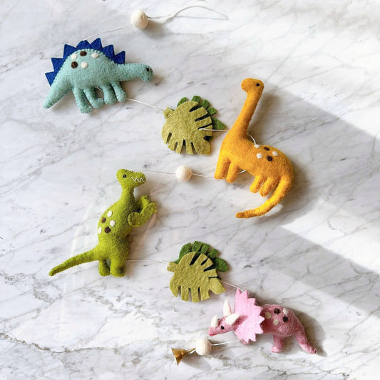 Felt Garland - Jurassic Dinosaur: Vertical