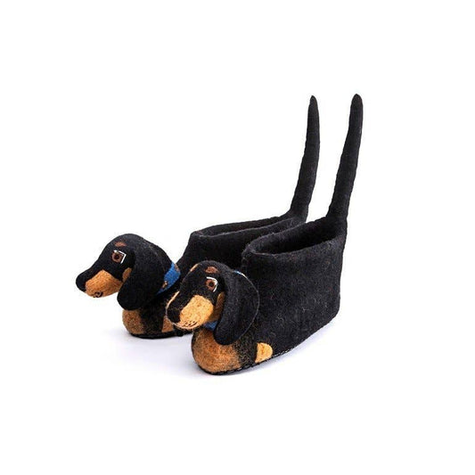 Adult Desmond Dachshund Slippers UK 5-6