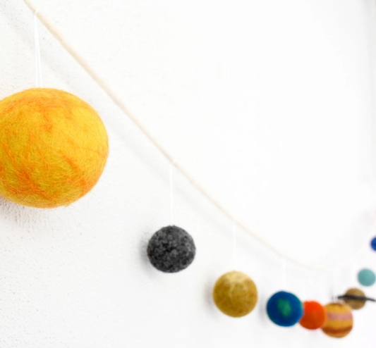 Felt Solar System Garland