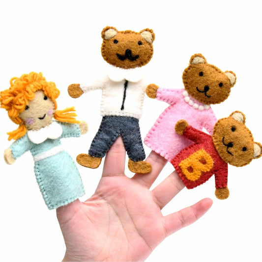 Goldilocks and the Three Bears Finger Puppets