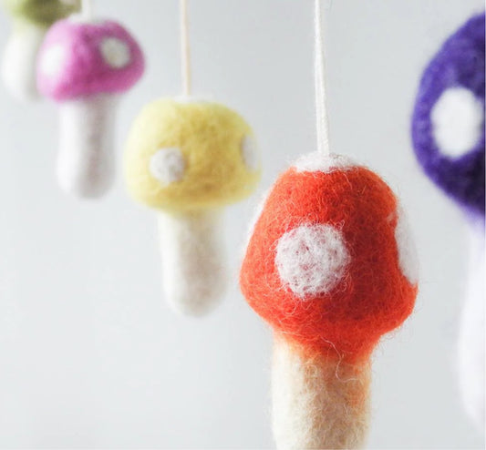 Colourful Mushroom Garland