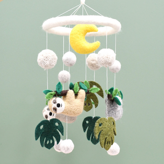 Felt Mobile Sloth
