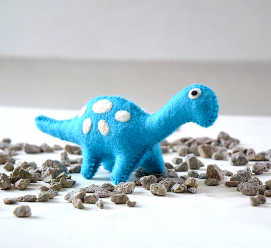 Organic wool Dinosaur White Spots