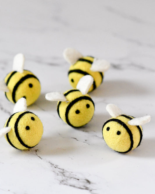 Handmade Felt Bees