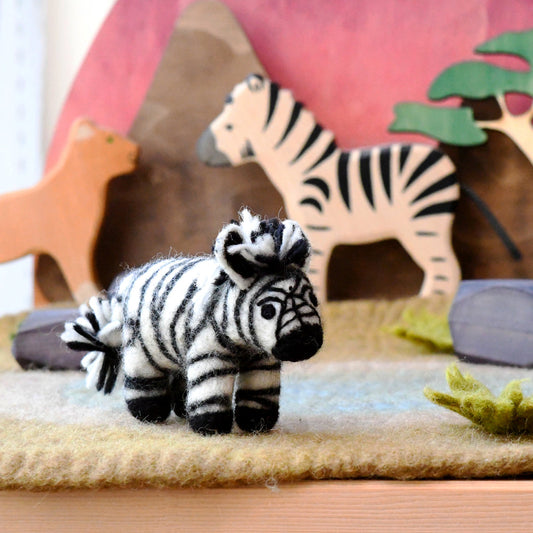 Felt Zebra Toy