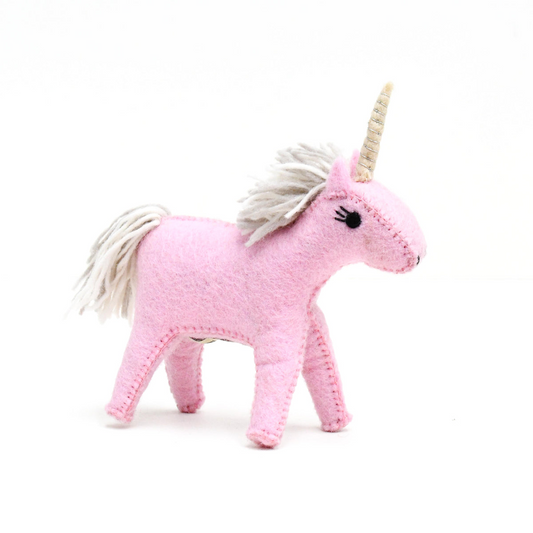 Pink Felt Unicorn