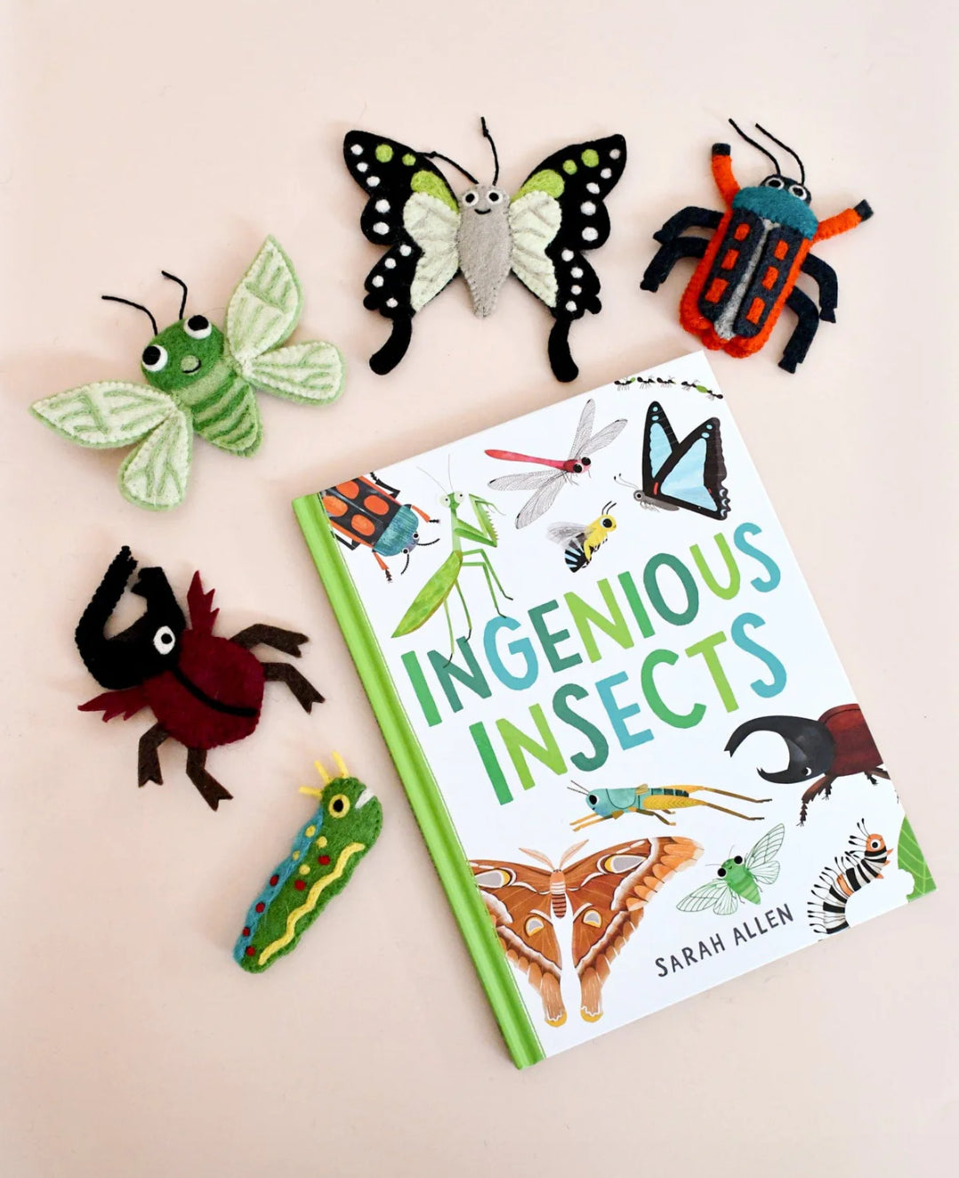 Ingenious Insects Book and Finger Puppet Set