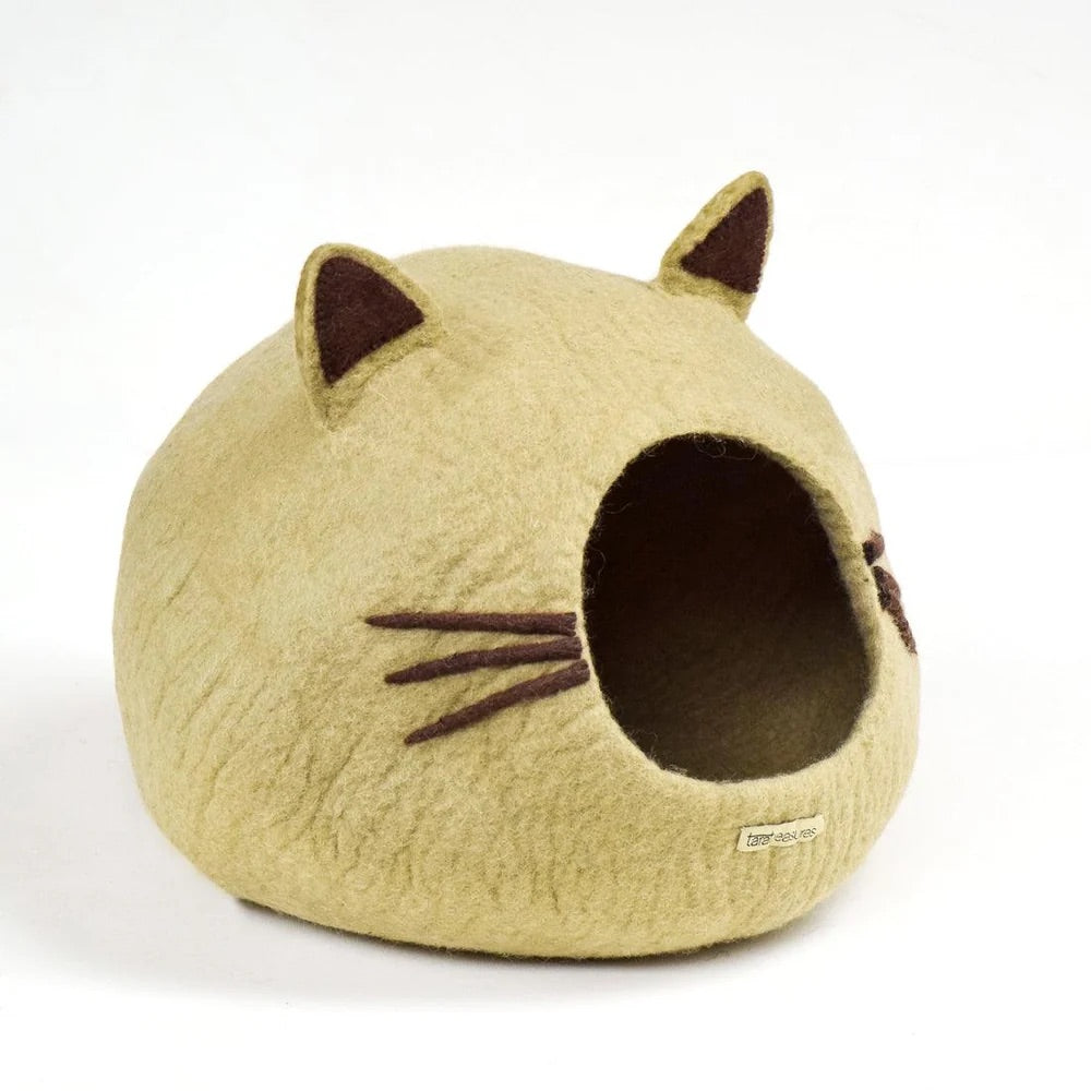 Cat Cave - Cat Head Light Brown