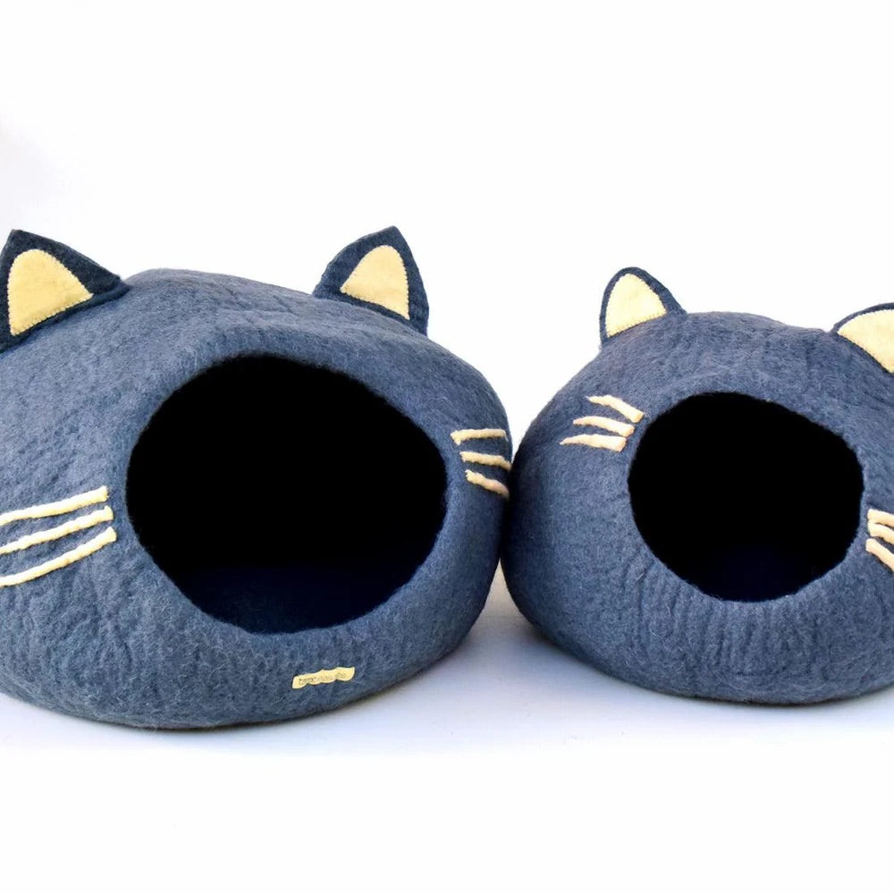 Cat Cave - Cat Head Dark Grey (Large)