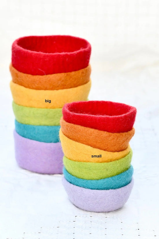 Bright Felt Bowls - Various Colours