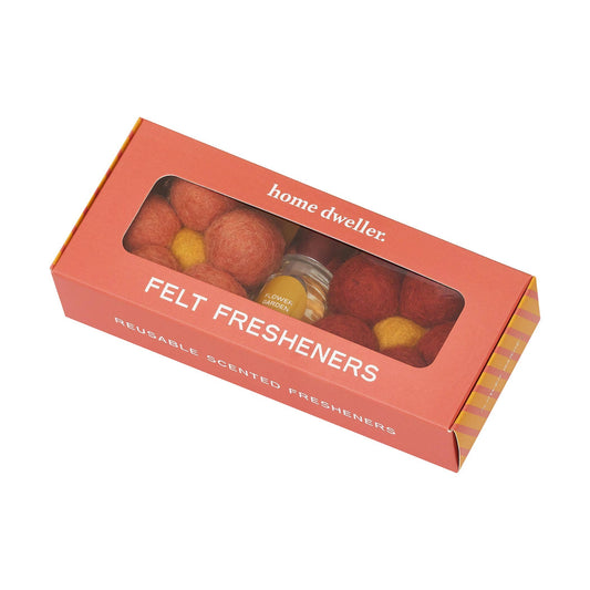 Felt Flower Fresheners with Flower Garden Theme