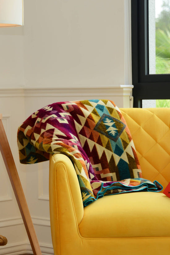 Buy Alpaca Native Blanket Chimborazo Pink