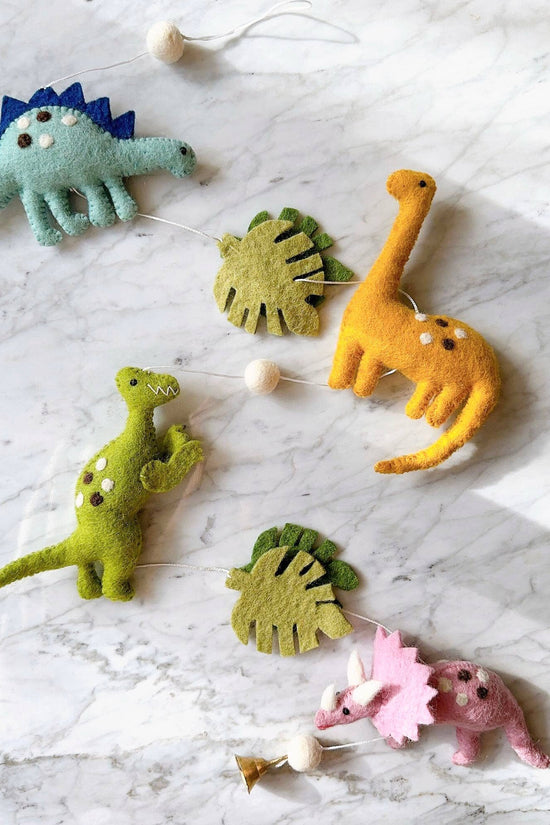 Felt Garland - Jurassic Dinosaur: Vertical