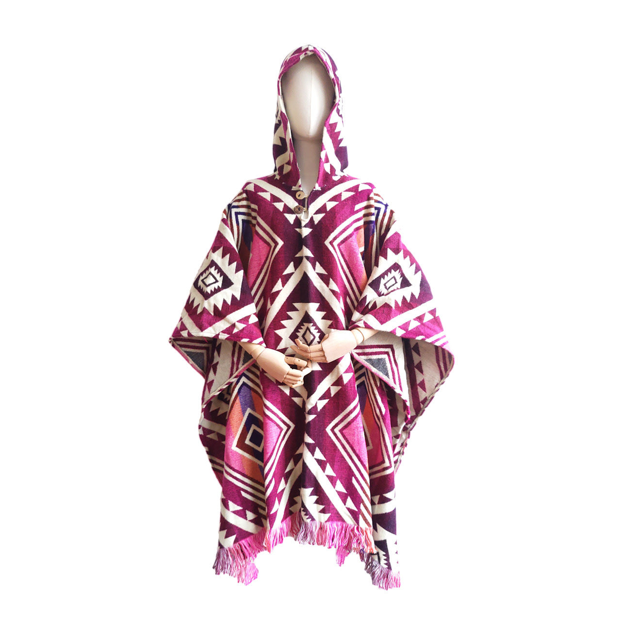 Poncho Entente Pink