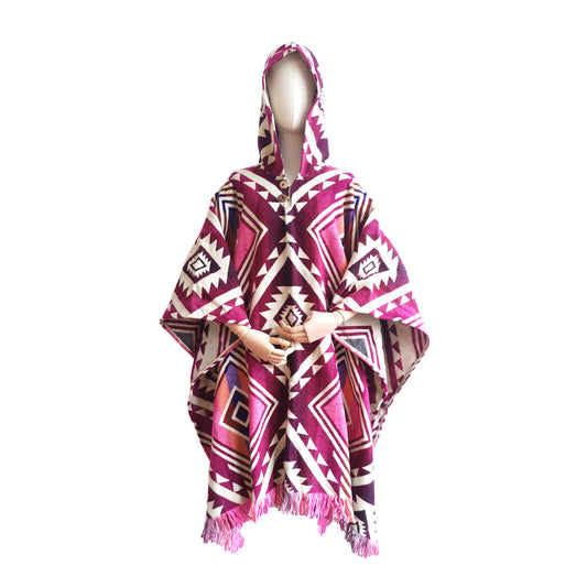 Poncho Entente Pink