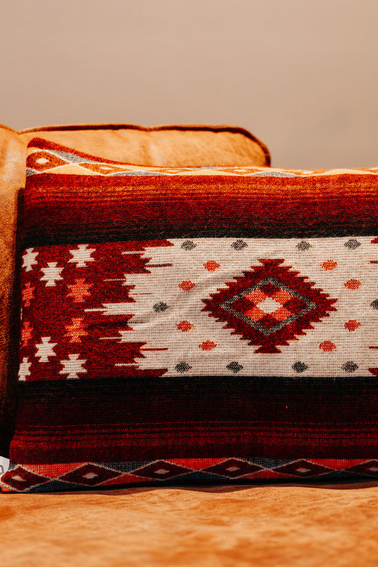 Alpaca Pillow COVER ONLY - Quilotoa  Red - 40x60cm