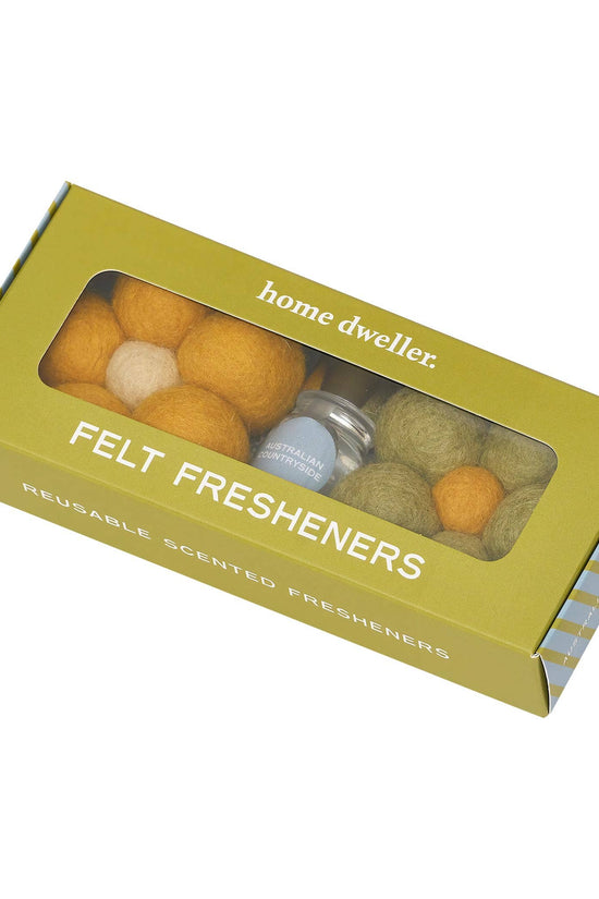 Felt Flower Fresheners in Australian Countryside
