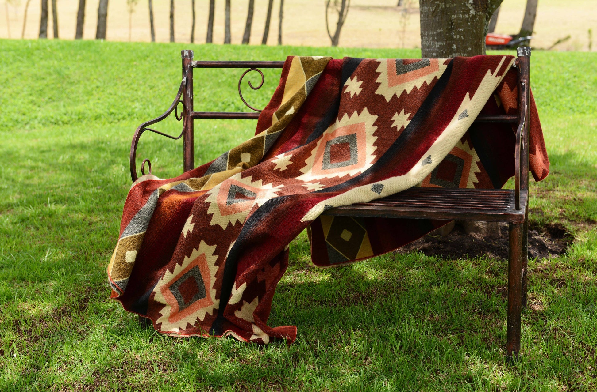 Mini Alpaca Blanket - Quilotoa Red - 110x185cm