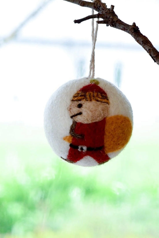 Organic Felt Christmas Bauble