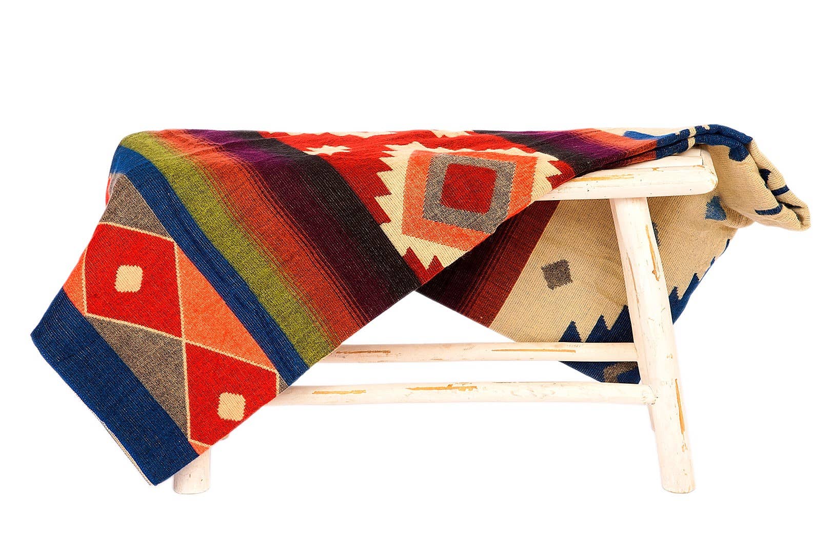 Alpaca Blanket - Quilotoa Blue - 190x225cm
