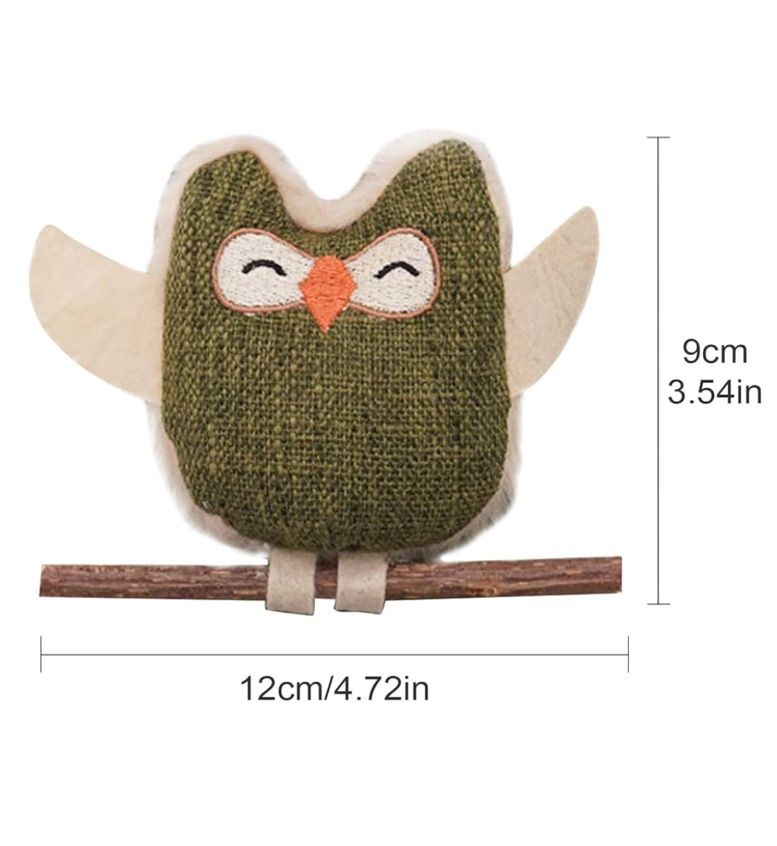 Catnip plus Silvervine stick Ollie the Owl