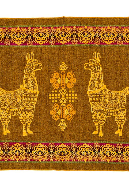 Mini Alpaca Blanket - Alpaca Yellow - 110x185cm