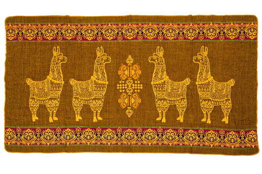 Mini Alpaca Blanket - Alpaca Yellow - 110x185cm