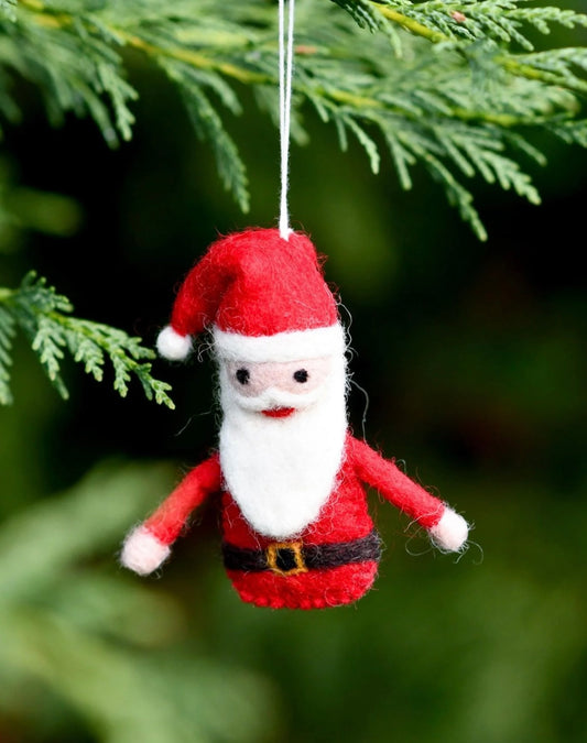 Wool Handmade Santa Decoration