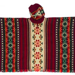 Poncho Canari Bordeaux