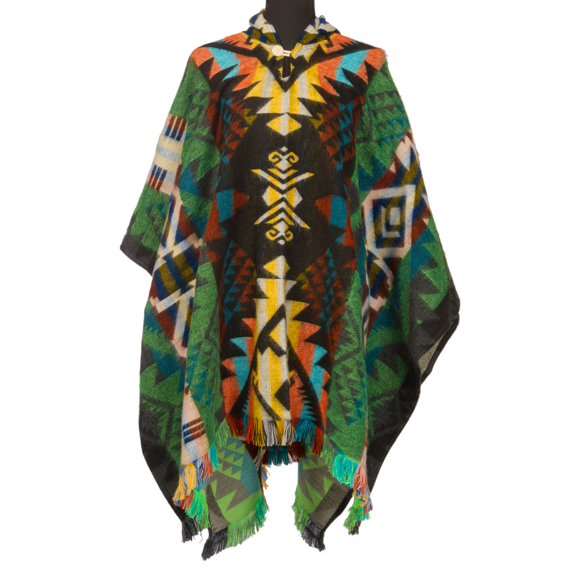 Poncho Waorani Green