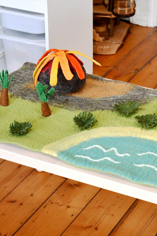 Dinosaur Land With Volcano Playscape - Large