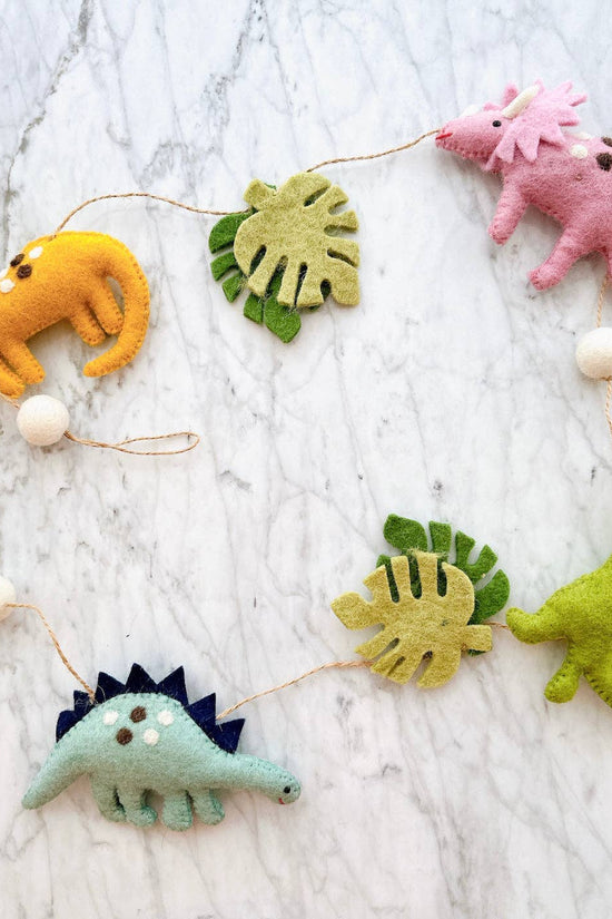 Felt Garland - Jurassic Dinosaur: Vertical