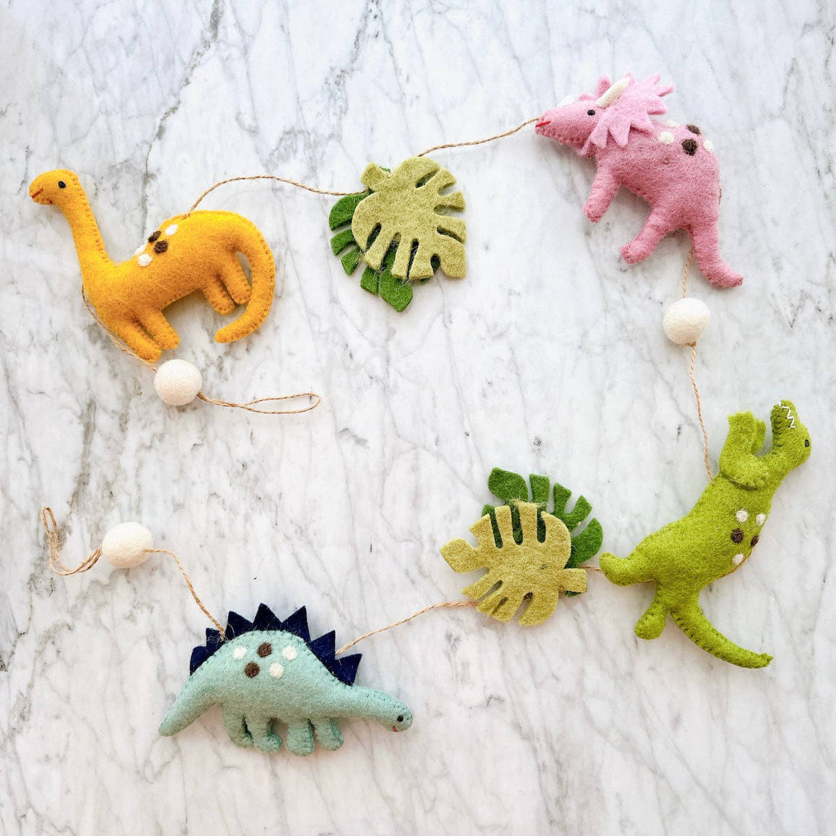 Felt Garland - Jurassic Dinosaur: Vertical