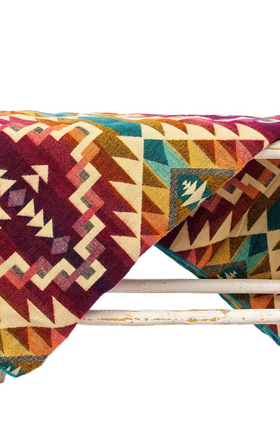 Felt Alpaca Native Blanket Chimborazo Pink
