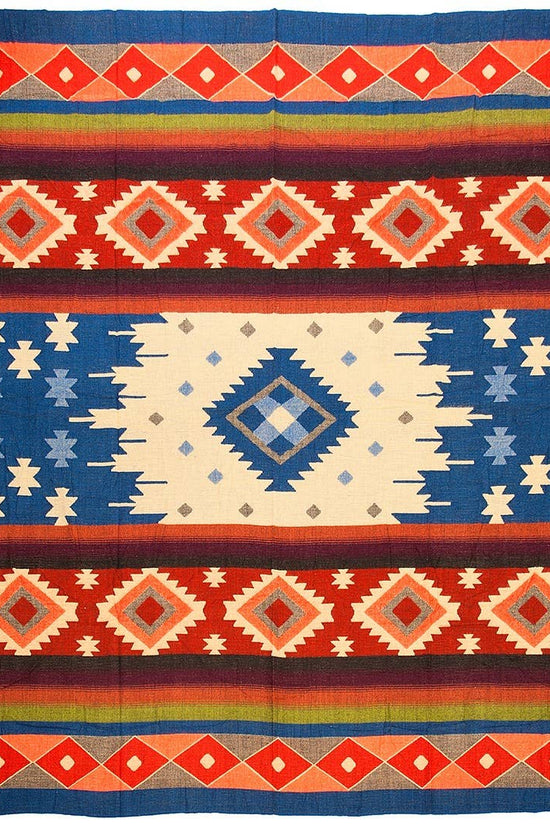 Alpaca Blanket - Quilotoa Blue - 190x225cm