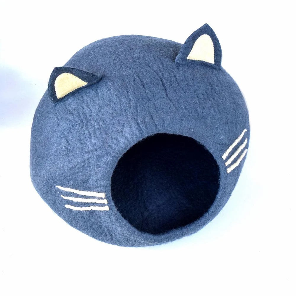 Cat Cave - Cat Head Dark Grey (Large)