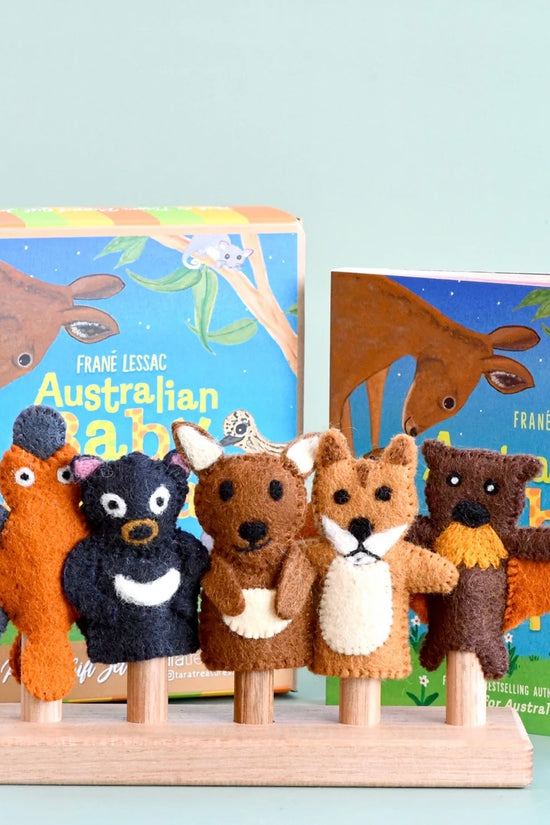 Felt Finger Puppets With Book