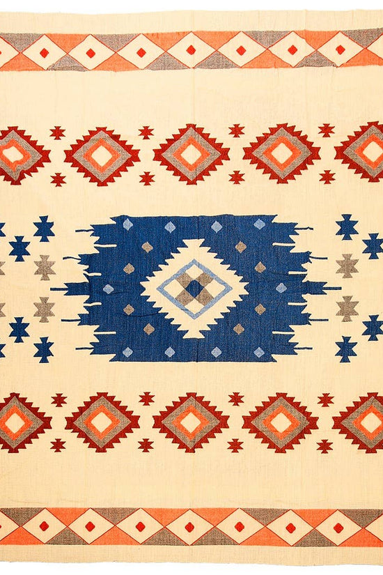 Alpaca Blanket - Quilotoa Blue - 190x225cm