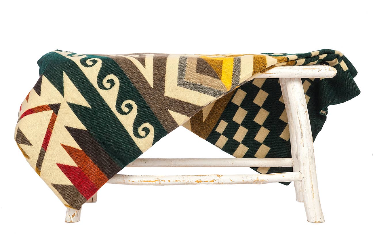 Alpaca Blanket - Cayambe Green - 190x225cm