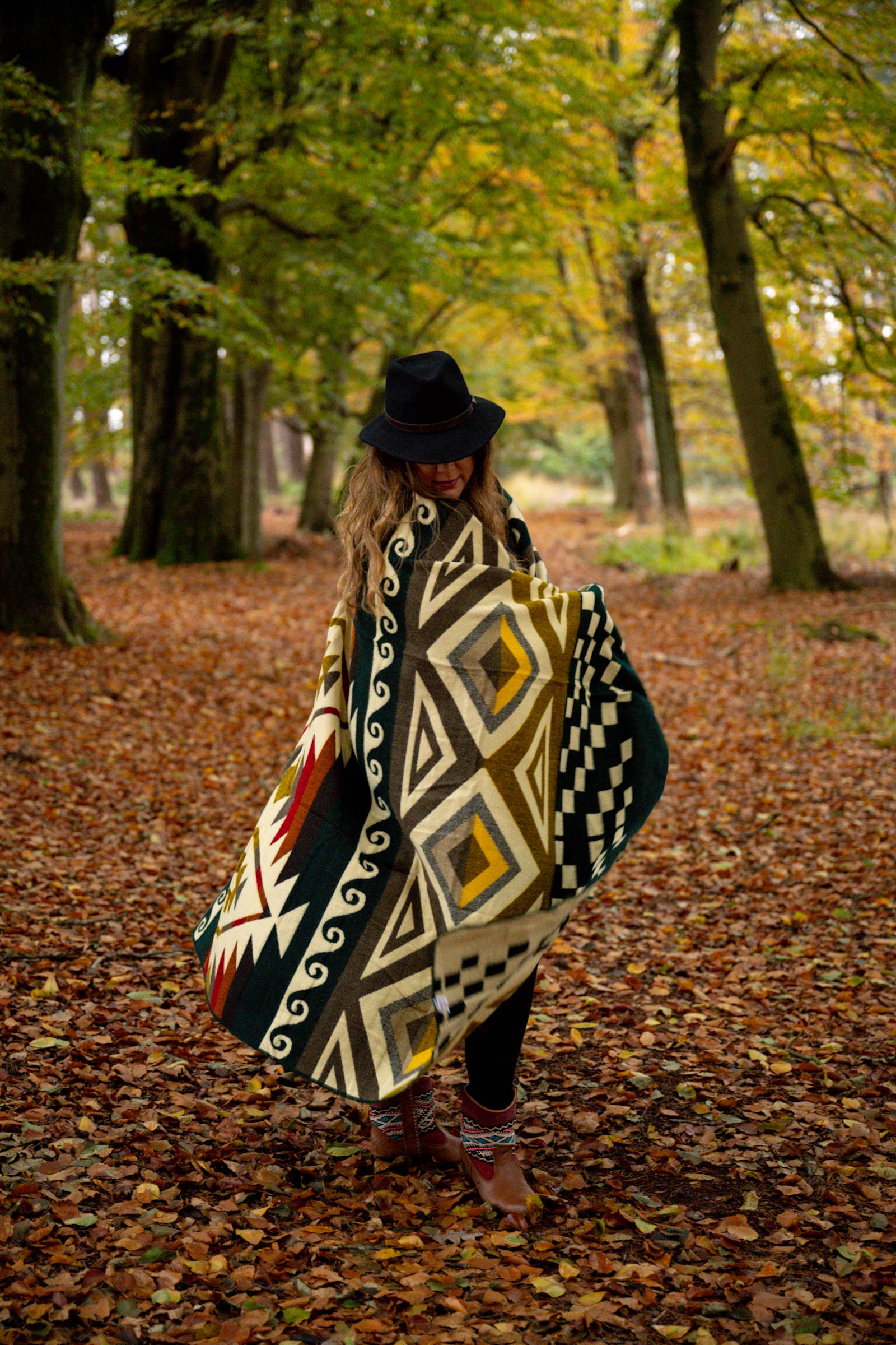 Alpaca Blanket - Cayambe Green - 190x225cm