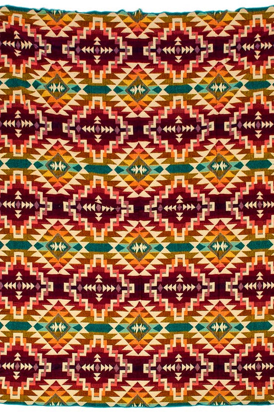 Chimborazo Pink Alpaca Native Blanket 