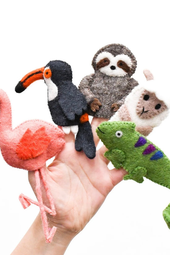 Finger puppets - Rainforest Animals