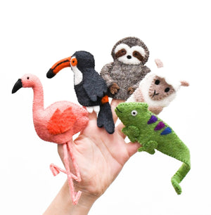 Finger puppets - Rainforest Animals