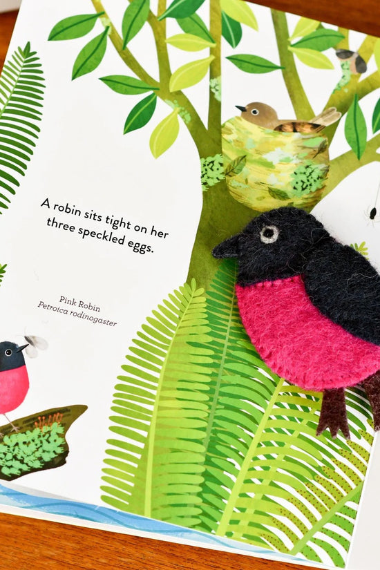 Busy Beaks Book and Finger Puppet Set