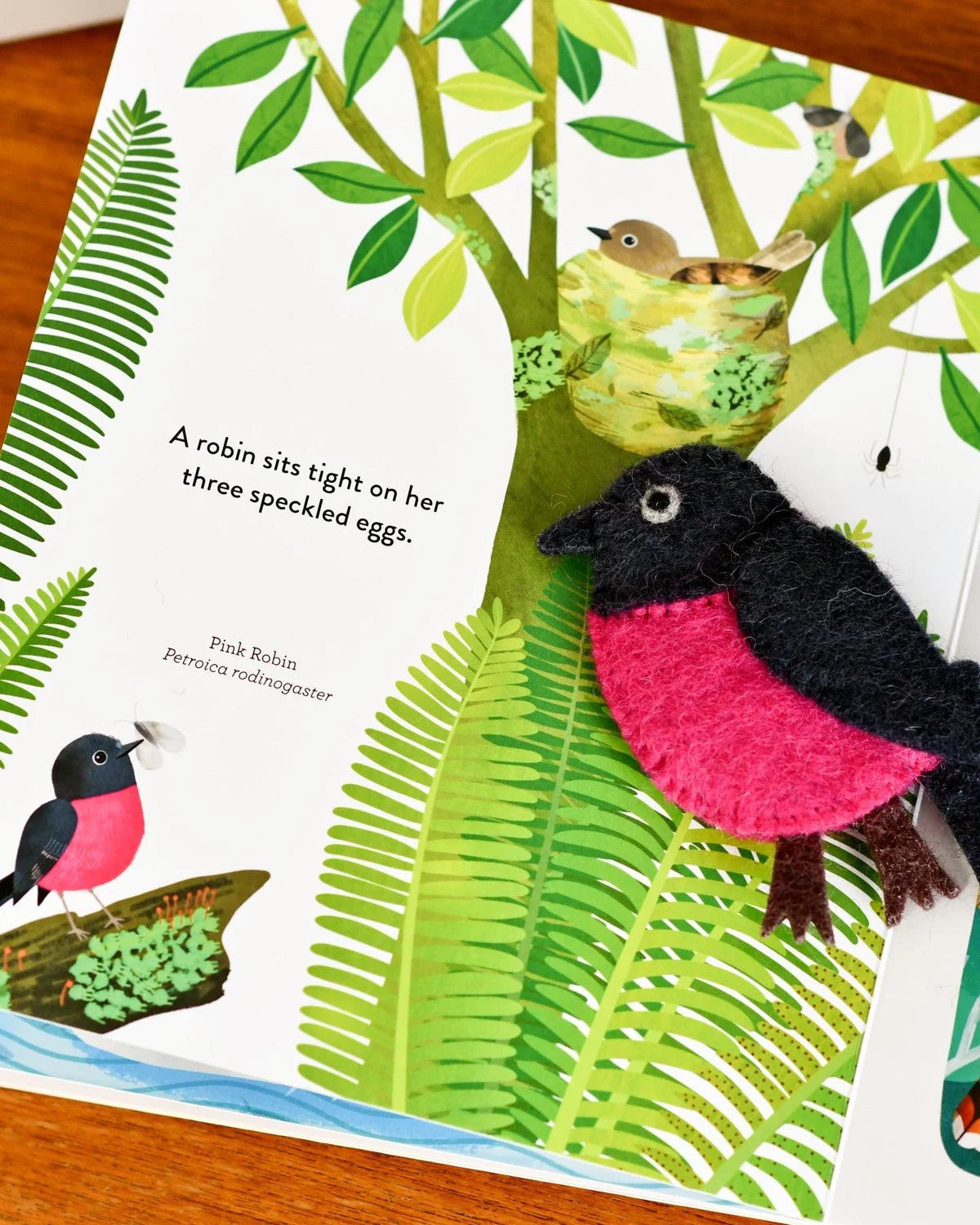 Busy Beaks Book and Finger Puppet Set