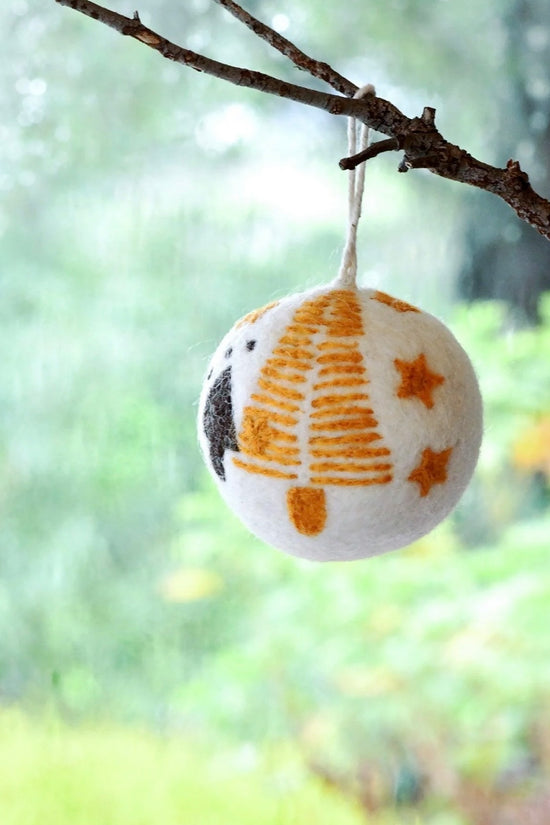 Festive Wool Ornament