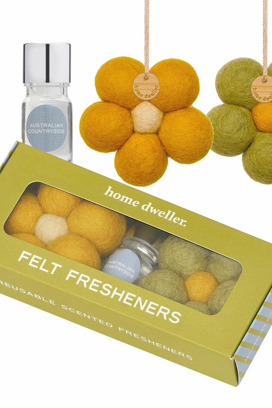 Felt Flower Fresheners with Australian Countryside Scent