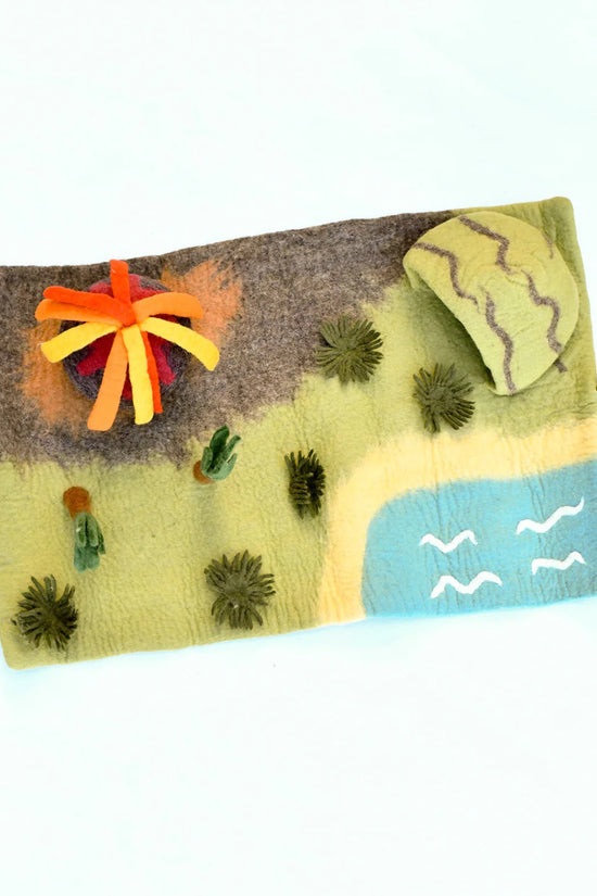 Dinosaur Land With Volcano Playscape - Large