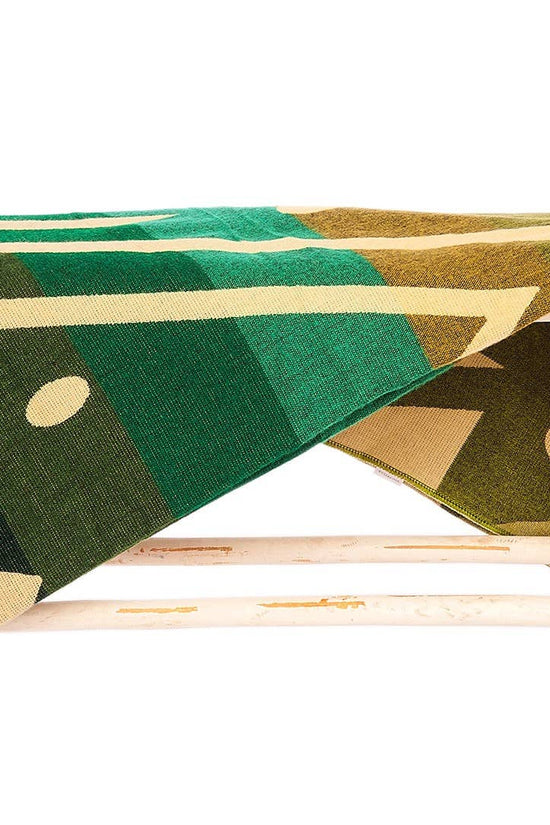 Alpaca Native Blanket Imbabura Green Woolen Style