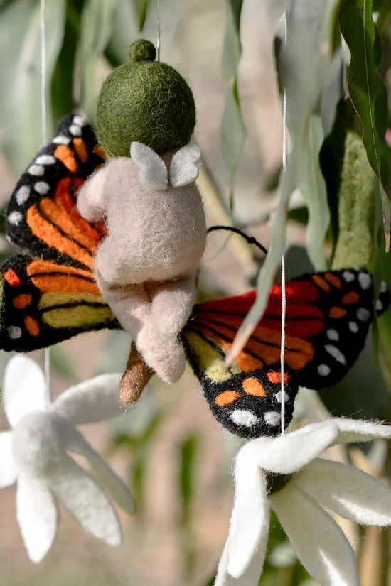 May Gibbs - Gumnut Baby with Butterfly Mobile